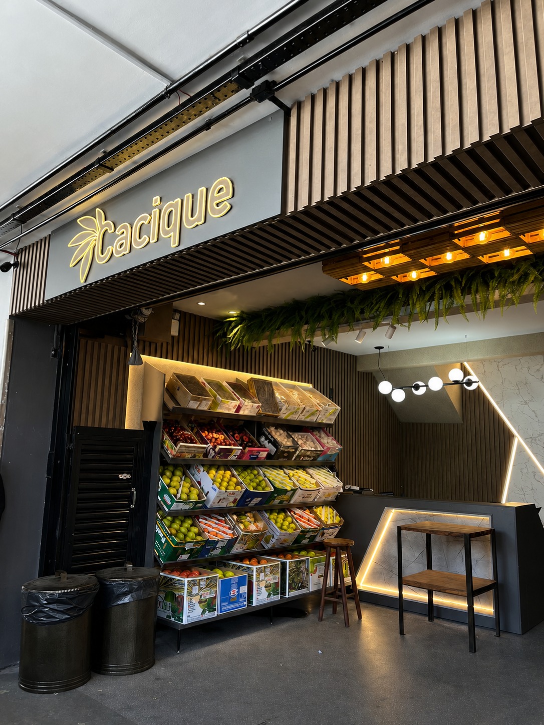 Fachada do Box Cacique na CEAGESP